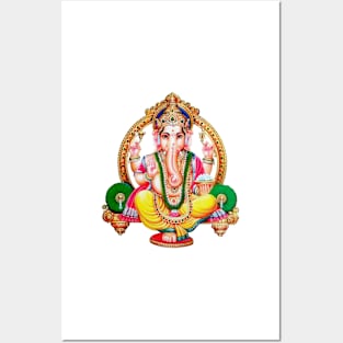 Ganesha , Hindu God Of Good Tidings Posters and Art